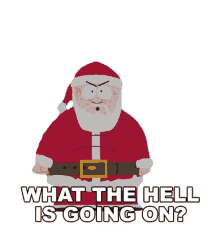 what the hell is going on santa claus south park season8ep14woodland critter christmas whats going on