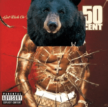 a 50 cent album cover with a bear on it