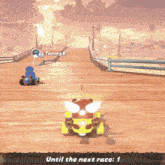 a video game scene with a truck and a skateboard