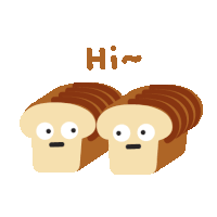 Food Bread Sticker - Food Bread Cute Stickers