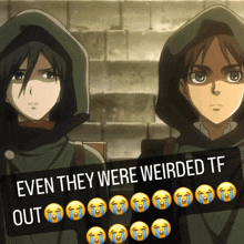 Even She Was Weirded Tf Out Even They Were Weirded Tf Out GIF - Even She Was Weirded Tf Out Even They Were Weirded Tf Out Eren Yeager GIFs