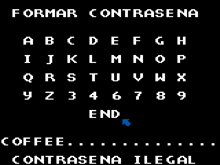 a black background with white letters and numbers and the word formar