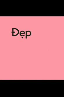 a pink background with the words dep gai thi dang co buon nhe