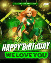 a poster that says happy birthday on it