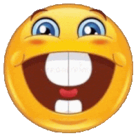 a smiley face with a big smile and a big mouth