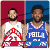 Toronto Raptors (54) Vs. Philadelphia 76ers (49) Half-time Break GIF - Nba Basketball Nba 2021 GIFs