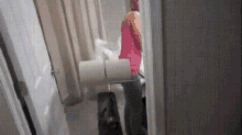 bathroom toilet paper prank