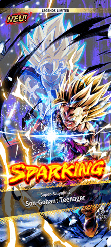 a screenshot of a video game that says sparking on the bottom