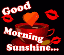 love you good morning coffee kisses