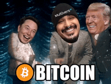elon musk donald trump and a man with a beanie that says multiverse