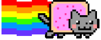 Nyancat Rainbow Cat Sticker - Nyancat Rainbow Cat Cat Stickers