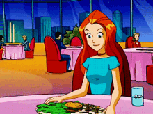 Totally Spies Sam GIF - Totally Spies Sam Eating Burger GIFs