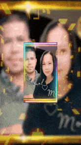 a photo of a man and a woman with the name philmal on the bottom