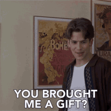 You Brought Me A Gift Surprise GIF - You Brought Me A Gift Surprise Gift GIFs