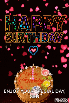 Happybirthday Cake GIF - Happybirthday Cake Hearts GIFs