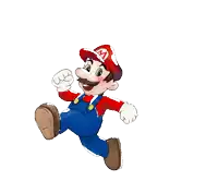 a cartoon of mario with the name jens on it