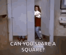 Can You Spare A Square Toilet Paper GIF