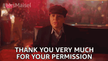 Thank You Very Much For Your Permission Susie Myerson GIF - Thank You Very Much For Your Permission Susie Myerson The Marvelous Mrs Maisel GIFs