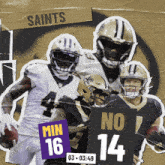 New Orleans Saints (14) Vs. Minnesota Vikings (16) Third Quarter GIF - Nfl National Football League Football League GIFs