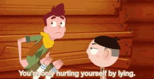 Camp Camp Youre Only Hurting Yourself By Lying GIF - Camp Camp Youre Only Hurting Yourself By Lying Lying GIFs