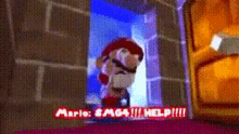 Panic Mario Screaming GIF - Panic Mario Screaming Supermarioglitchy4 GIFs