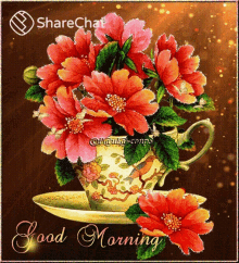 good morning morning flowers vase flower vase