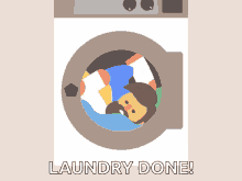 washer head laundry done washing machine spin