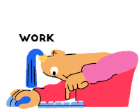 Work Working Sticker - Work Working Office Stickers