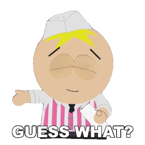 Guess What Butters Stotch Sticker - Guess What Butters Stotch South Park Dikinbaus Hot Dogs Stickers