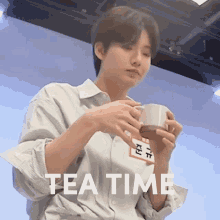 Tea Time Tea GIF - Tea Time Tea Junkyu GIFs