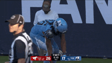 a football game is being played on tsn and the score is 17 to 0