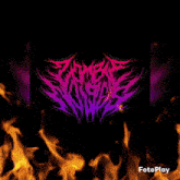 a man in a black hoodie is surrounded by fire and the word fotoplay is on the bottom right
