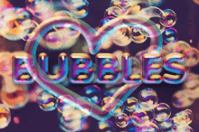 Hello Bubbles Heart GIF