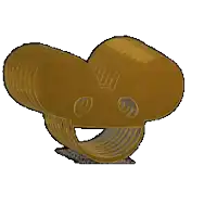 a cartoon drawing of a mouse with a smiley face