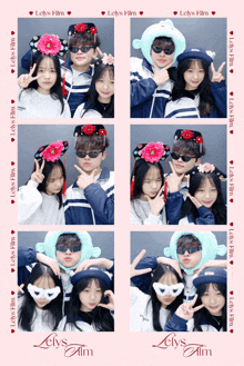 a collage of photos with the words let 's film at the top