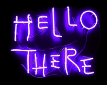 Hello There Hell Here GIF - Hello There Hell Here Neon Sign GIFs