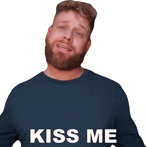 Kiss Me Grady Smith Sticker - Kiss Me Grady Smith Give Me A Kiss Stickers