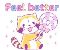 Rascal Feel Better Sticker - Rascal Feel Better Stickers