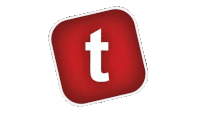 a red square with a white arrow pointing to the left