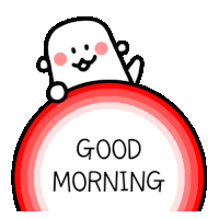 White Good Morning Sticker - White Good Morning Have A Good Day Stickers