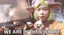 we are in the library in the library dark crystal mira gelfing