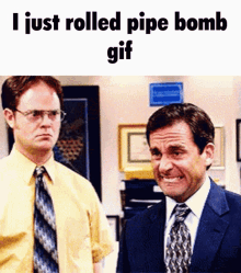 I Just Rolled Pipe Bomb Gif The Office GIF - I Just Rolled Pipe Bomb Gif Pipe Bomb Gif The Office GIFs