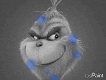 a black and white drawing of a cartoon character with ibis paint in the bottom right corner