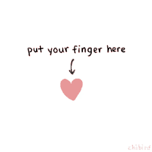 hehe it tickles my tummy put your finger here cute heart