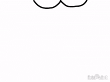 a black and white drawing of goku fans on a white background