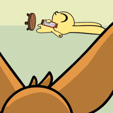 a close up of a cartoon character wearing glasses