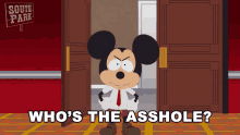 whos the asshole mickey mouse south park who was it who did it