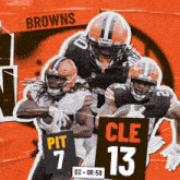 Cleveland Browns (13) Vs. Pittsburgh Steelers (7) Second Quarter GIF - Nfl National Football League Football League GIFs