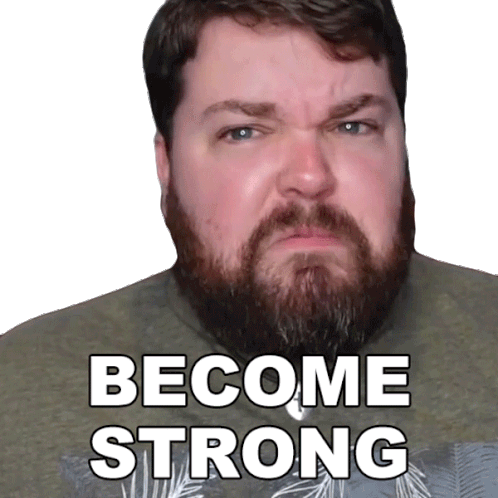 Become Strong Brian Hull Sticker - Become Strong Brian Hull Be Tough Stickers