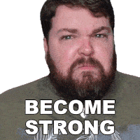 Become Strong Brian Hull Sticker - Become Strong Brian Hull Be Tough Stickers